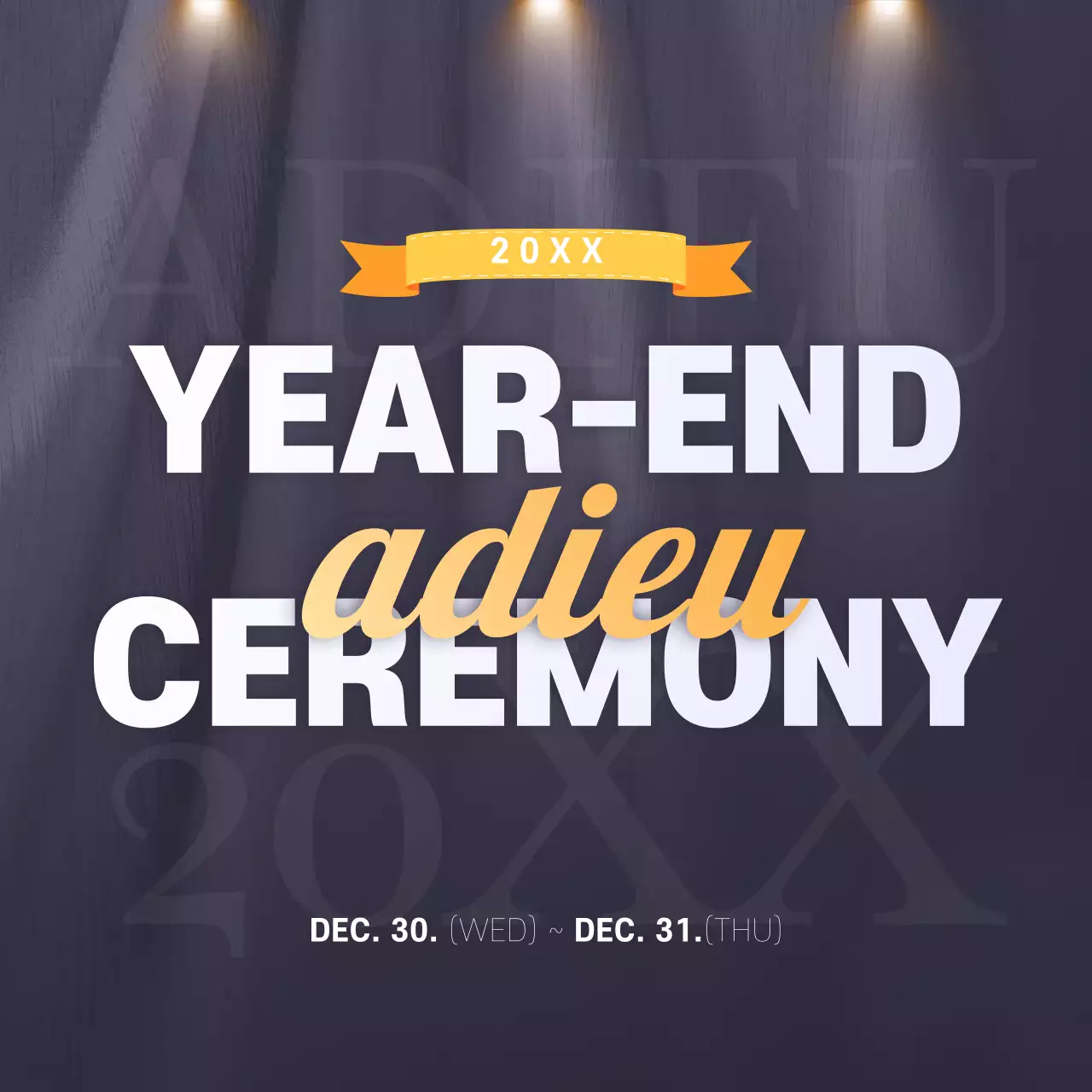 Grey Classic Ceremony Announcement Instagram Post