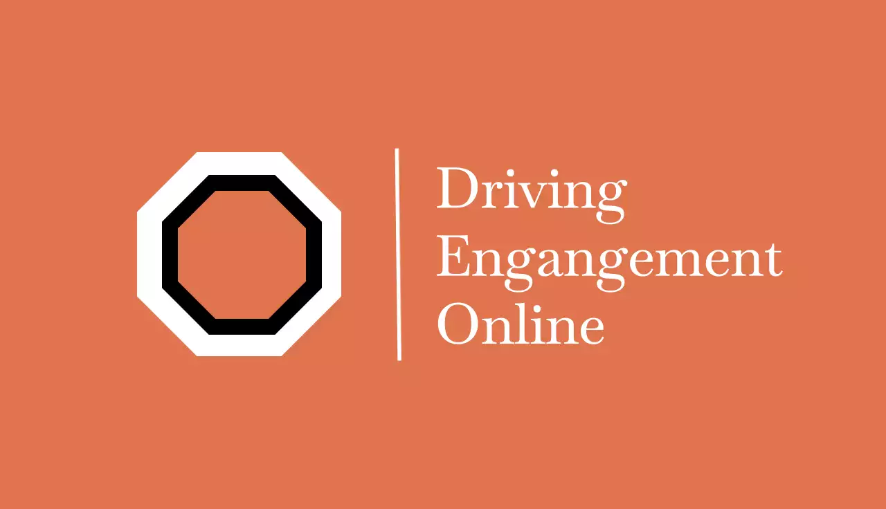 Orange Minimalist Business Card