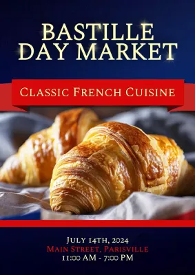 Red Classic Cuisine Promotion Poster