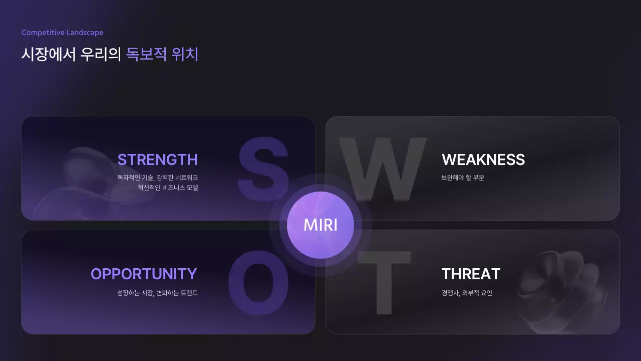 보라 모던 글라스 스타트업 설명