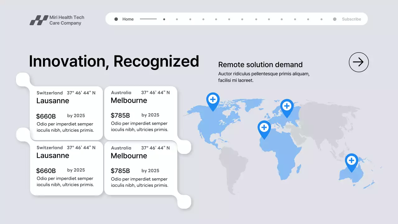 Grey Modern Health Tech Promotion Presentation