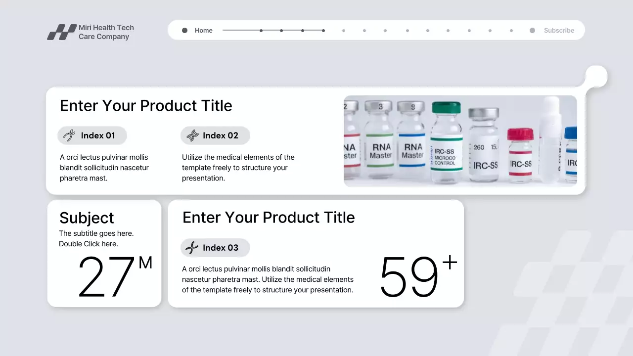Grey Modern Health Tech Promotion Presentation