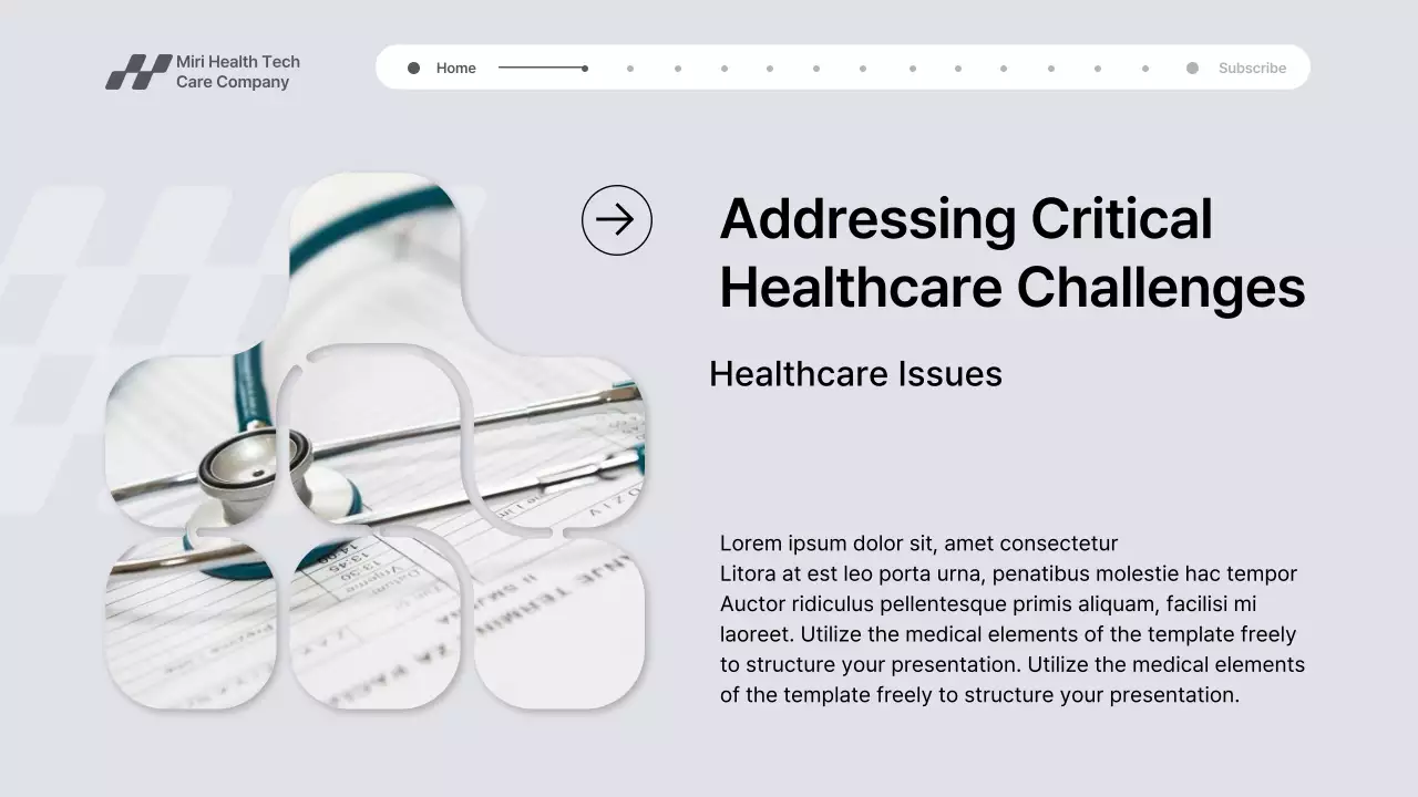 Grey Modern Health Tech Promotion Presentation