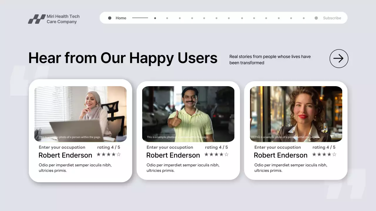 Grey Modern Health Tech Promotion Presentation