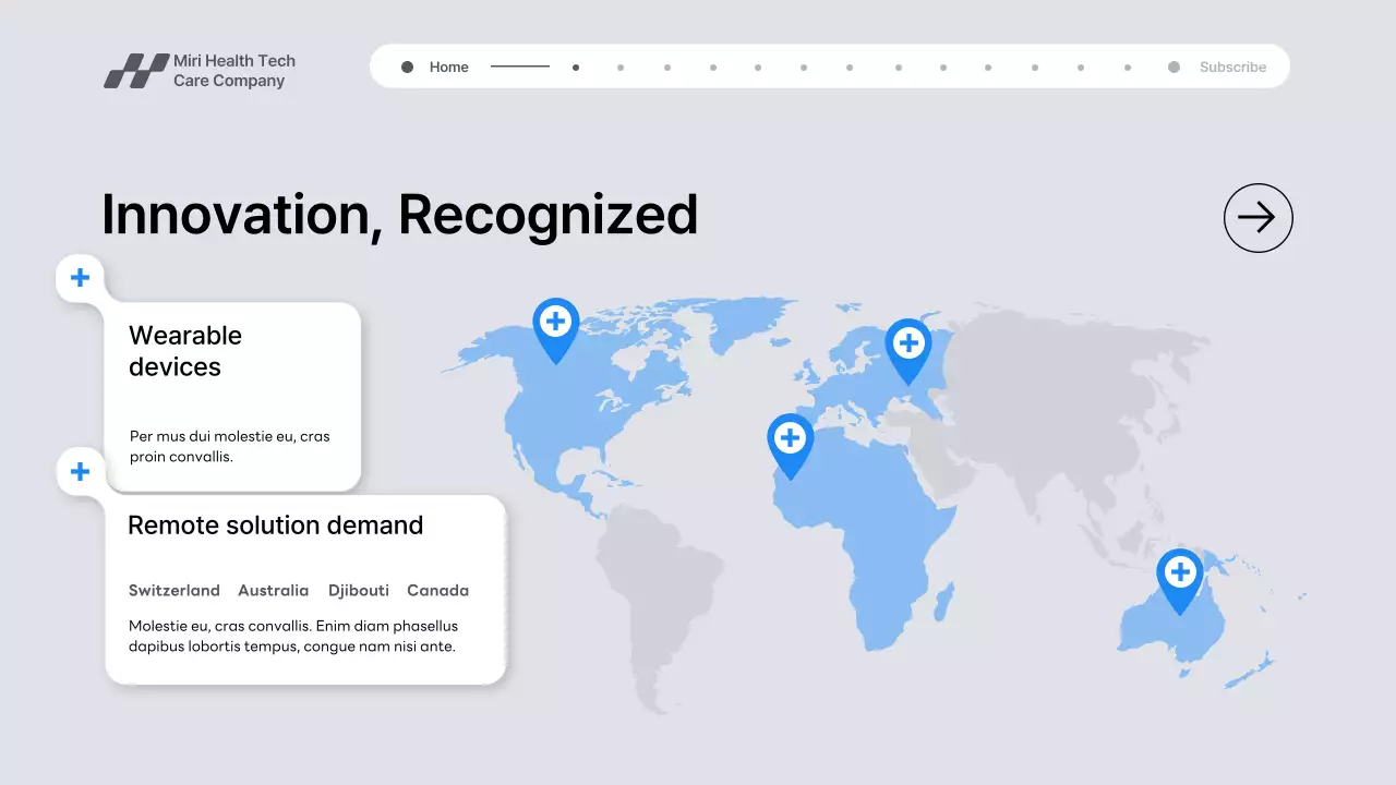 Grey Modern Health Tech Promotion Presentation