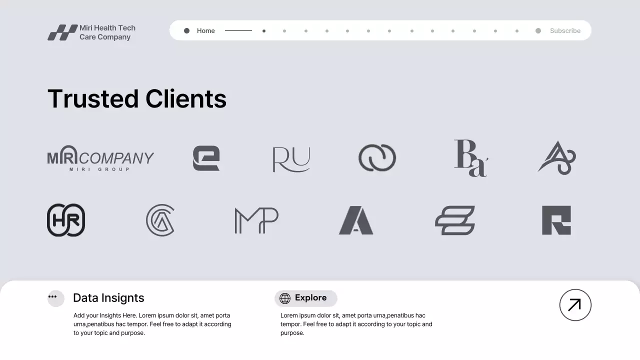 Grey Modern Health Tech Promotion Presentation