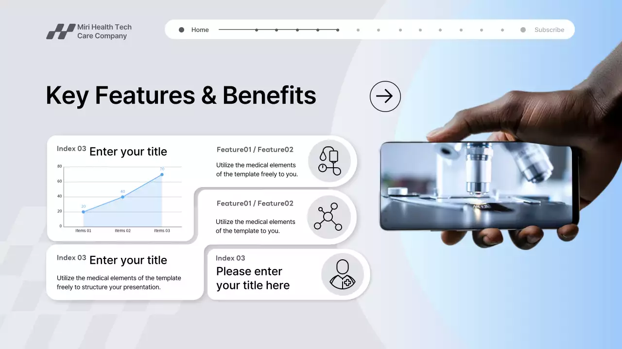 Grey Modern Health Tech Promotion Presentation