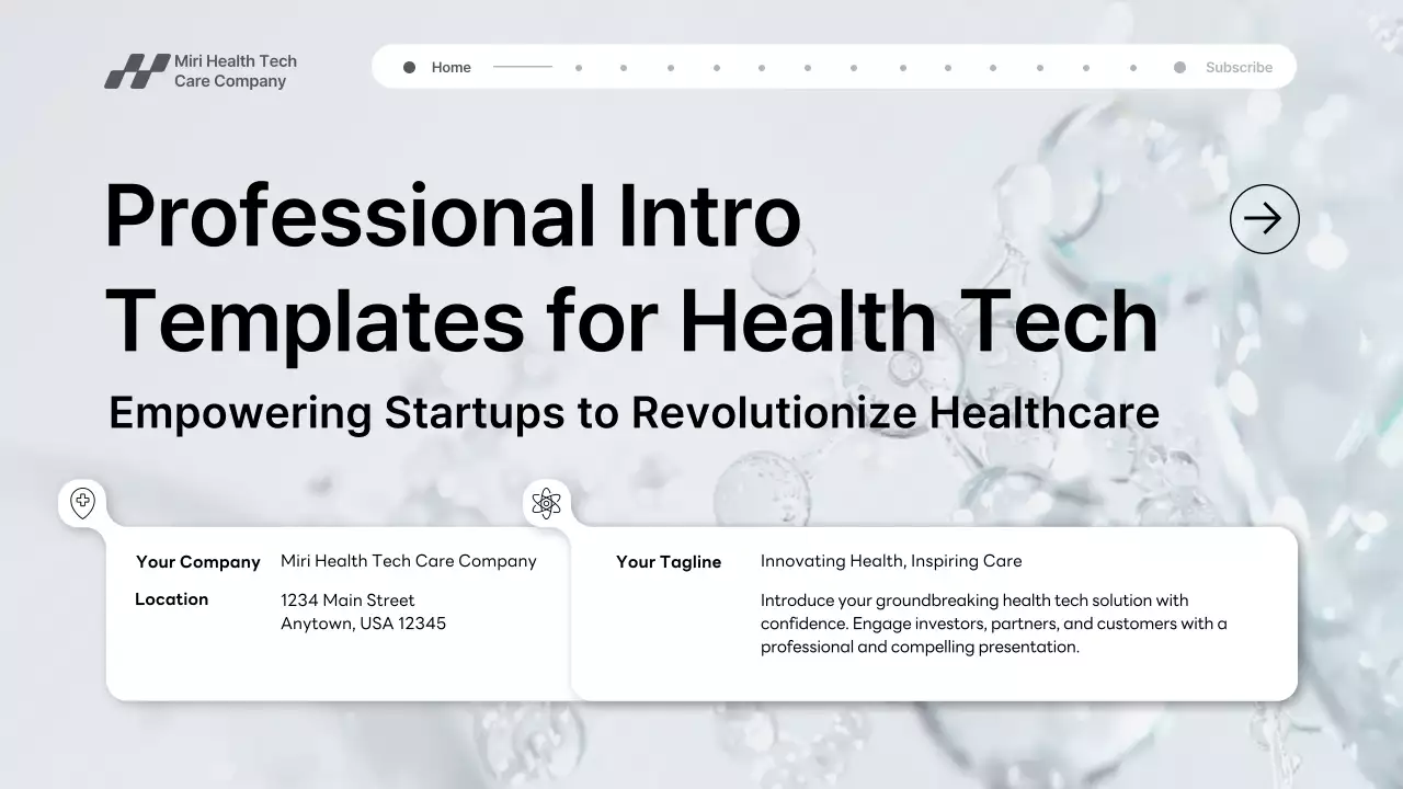 Grey Modern Health Tech Promotion Presentation