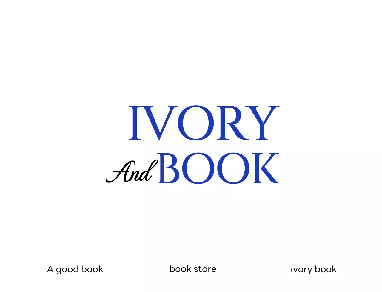 파란색 텍스트 타이포그래피의 감성 도서관 나눔 굿즈