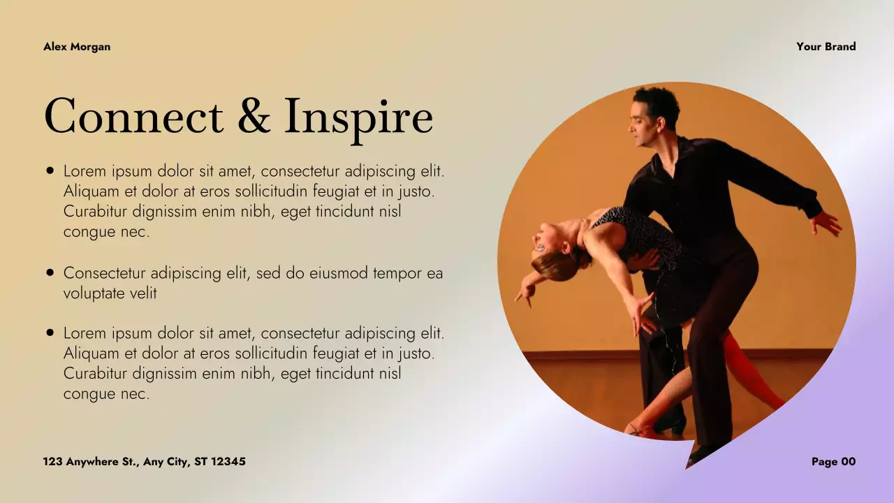 Purple Abstract Dance Storytelling Presentation