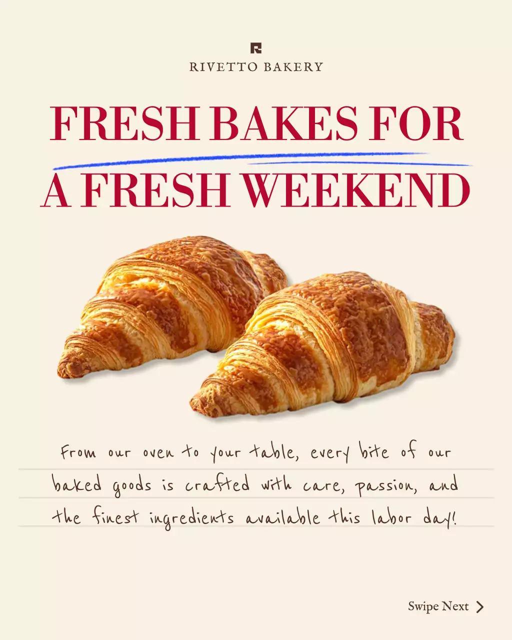 Beige Modern Aesthetic Bakery Promotion Instagram Post
