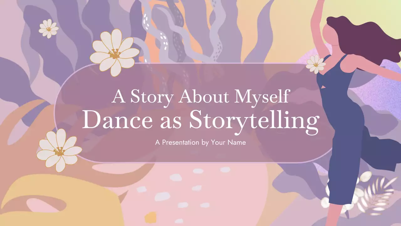 Purple Abstract Dance Storytelling Presentation