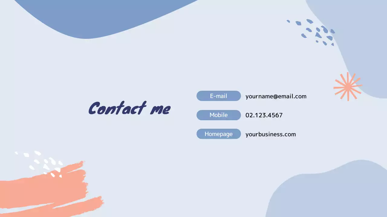 Art Psychotherapy Instructor Portfolio in Blue and Light Blue