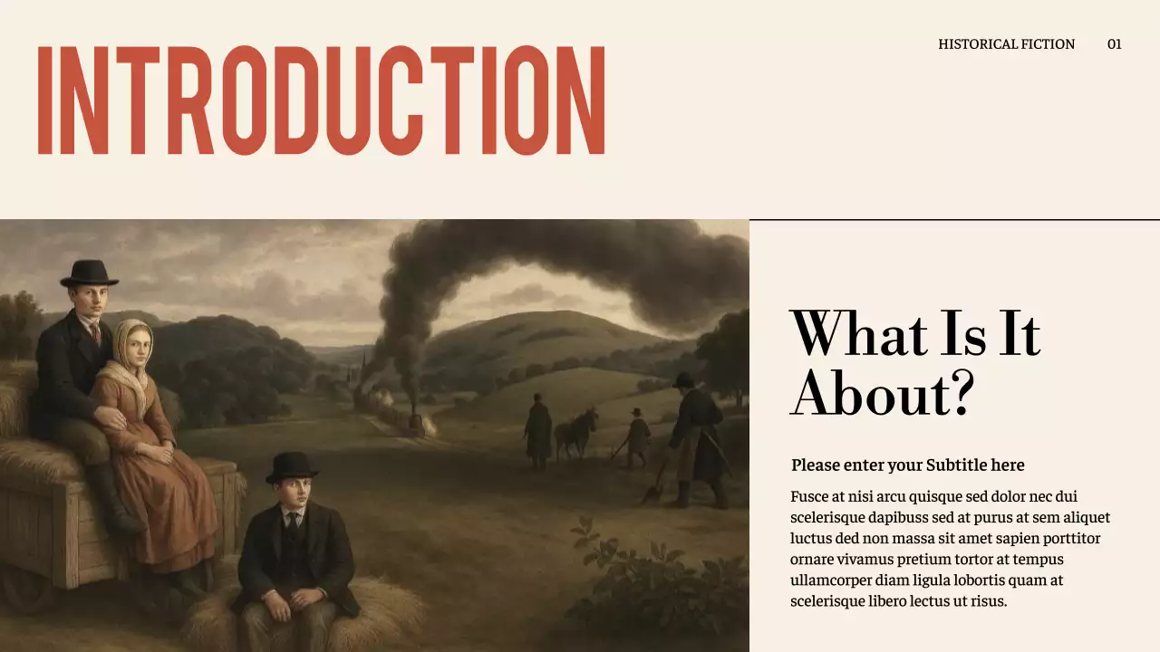 Black Vintage Fiction Document Presentation