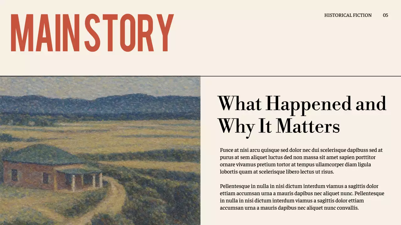 Black Vintage Fiction Document Presentation