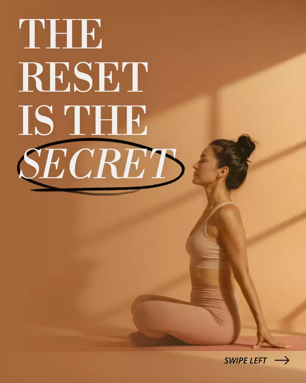 Brown and Beige Calm Labor Day Wellness and Fitness Motivational Quotes Instagram Post