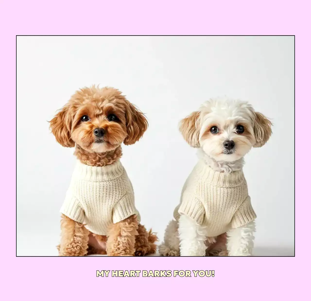 베이지 아기자기한 반려동물 달력