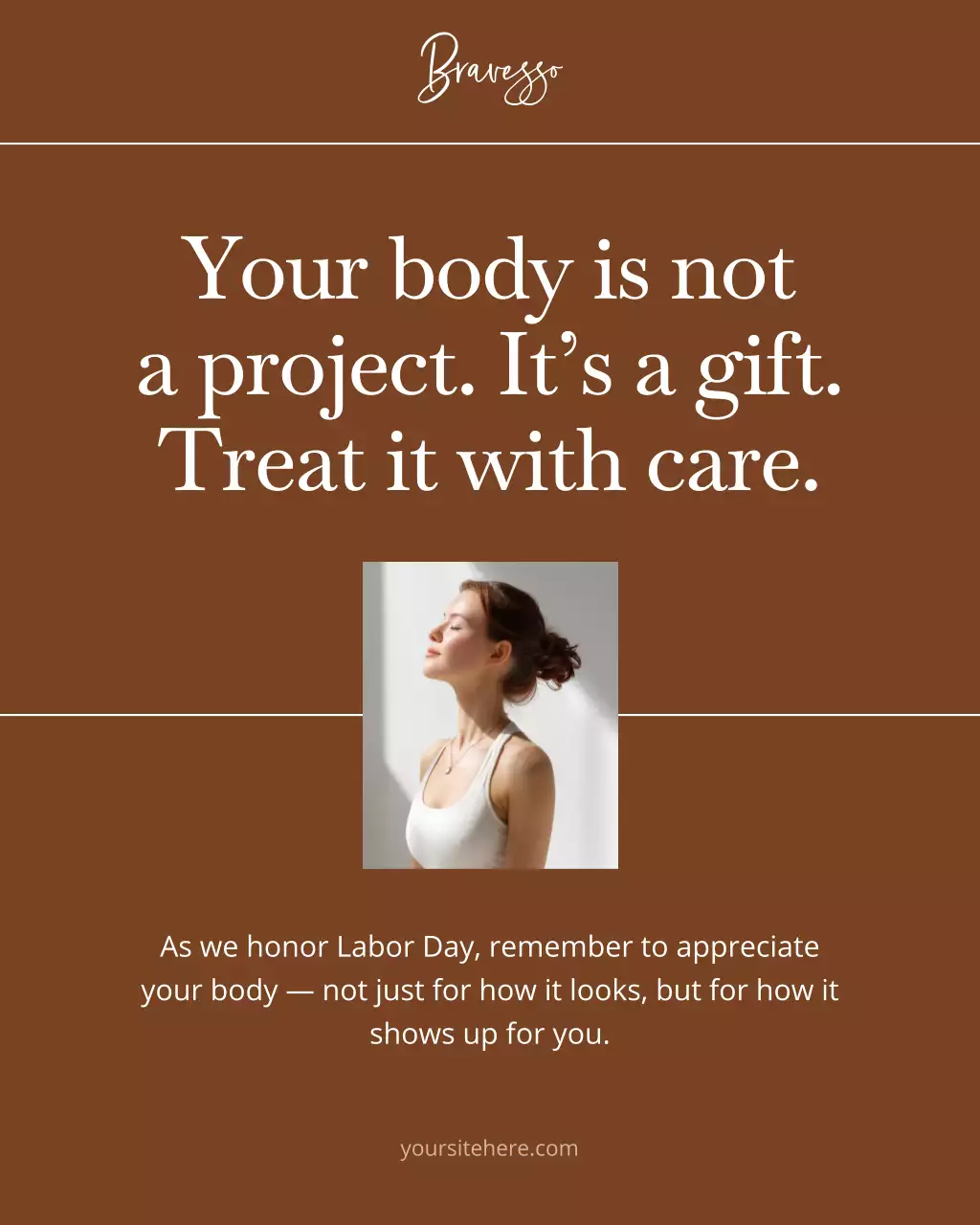 Beige Modern Fitness Advertisement Instagram Post