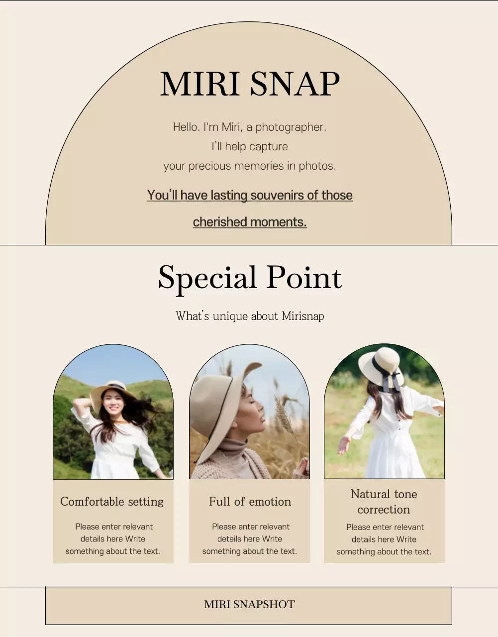 Take an emotional snapshot detail page