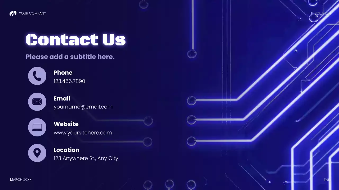 남색 모던 기술 설명