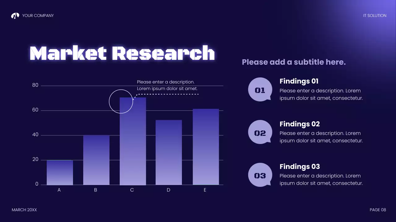 남색 모던 기술 설명
