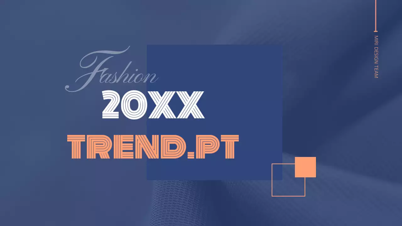 Blue Modern Fashion Presentation