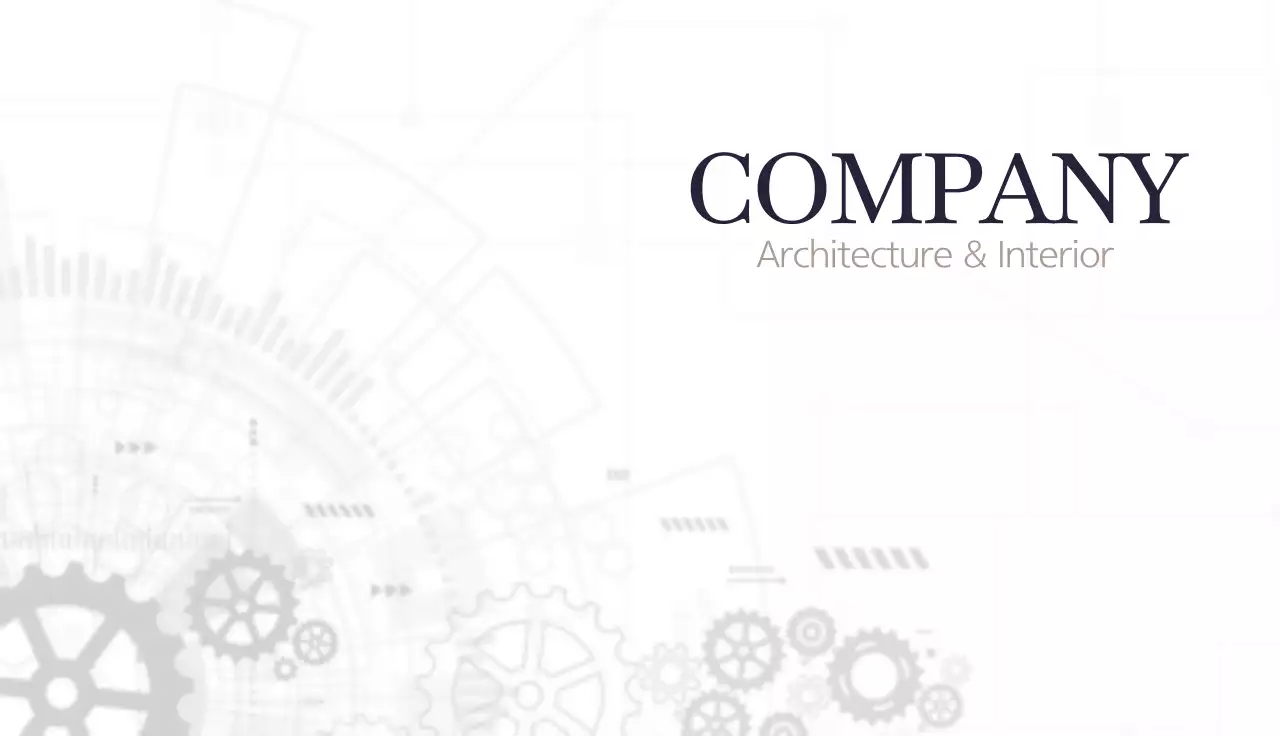 White Modern Architecture Business Card