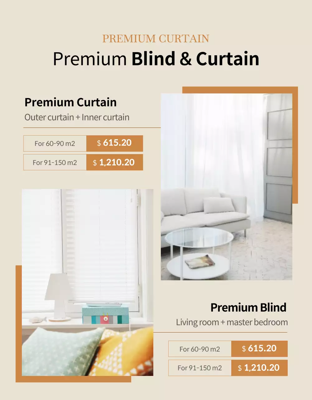 Beige Modern Home Promotion Poster