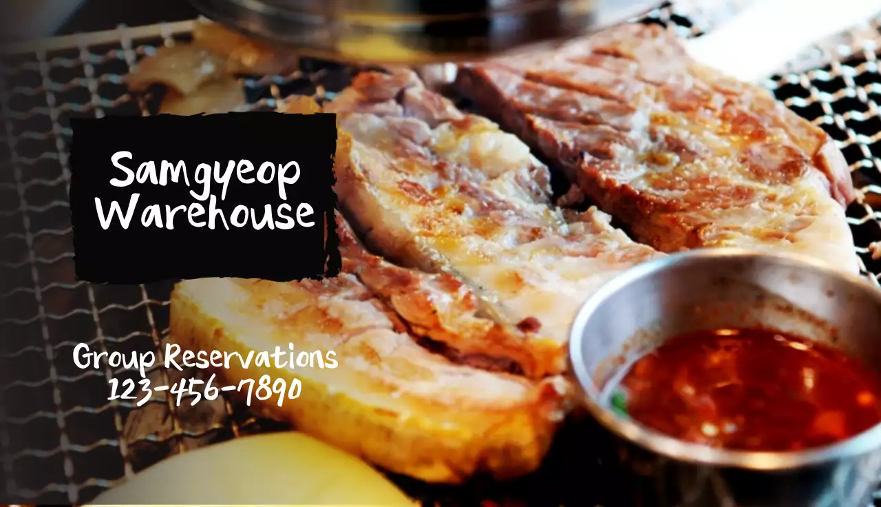 Brown Rustic Food Promotion Business Card