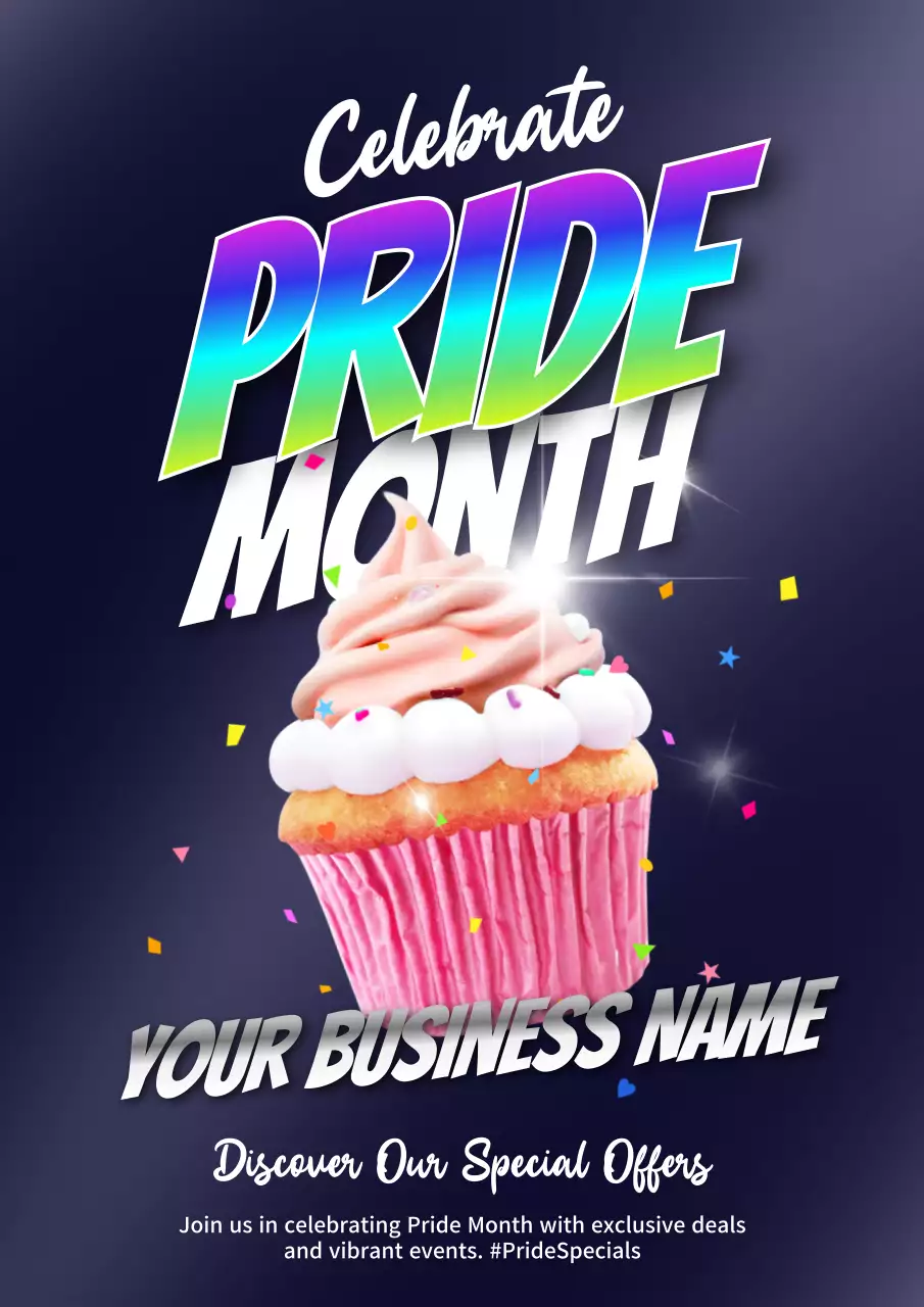 Rainbow Trendy Pride Promotion Poster