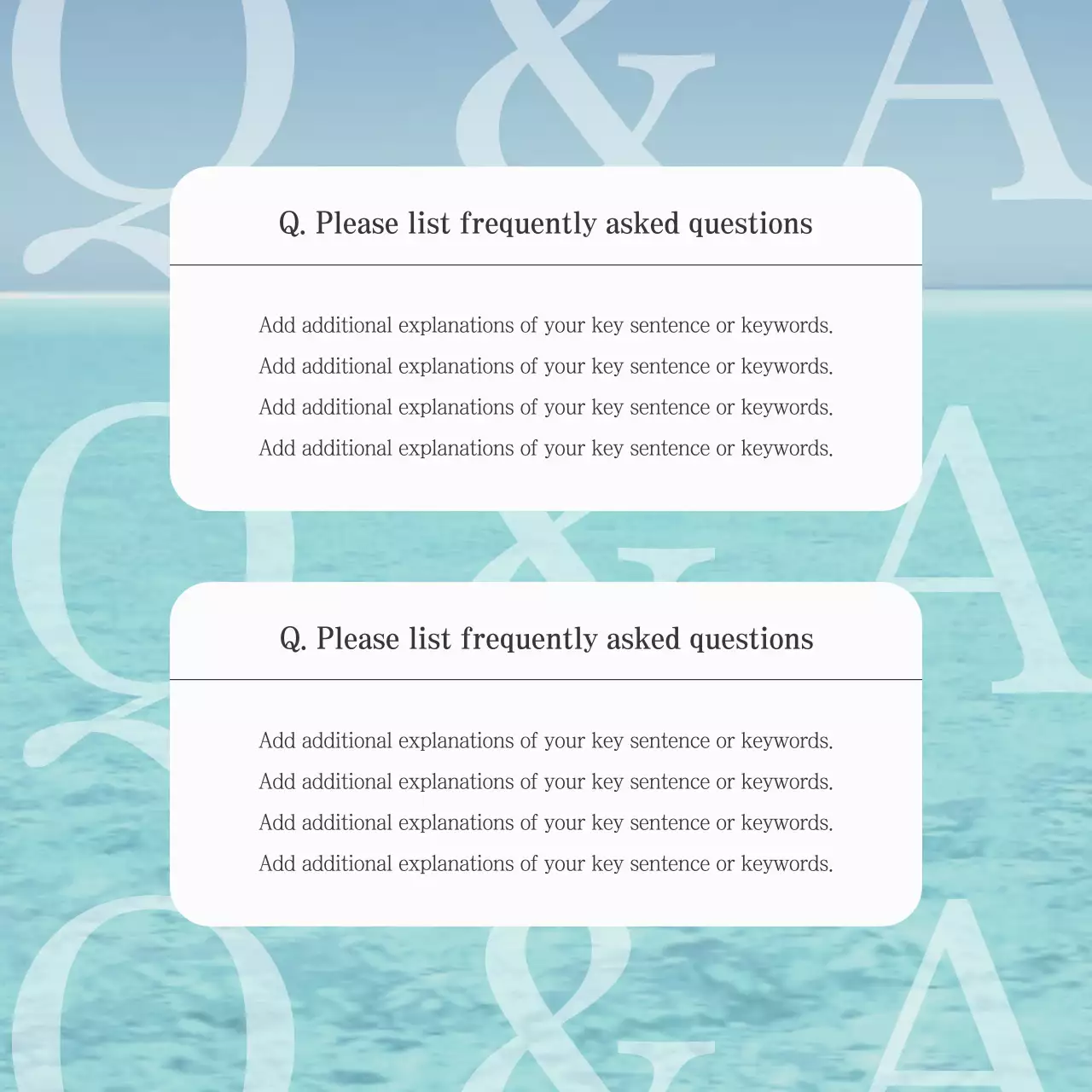 Blue Minimal Faq Guide Social Media Post