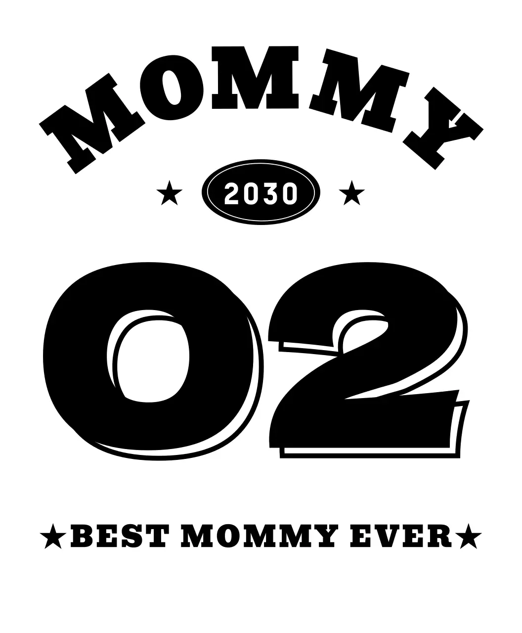 흰색 심플 가족 로고