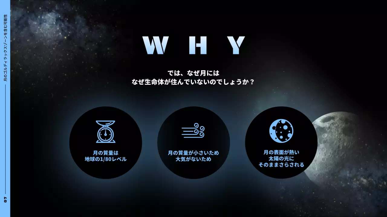 青 サイバー 宇宙 企画書 プレゼンテーション