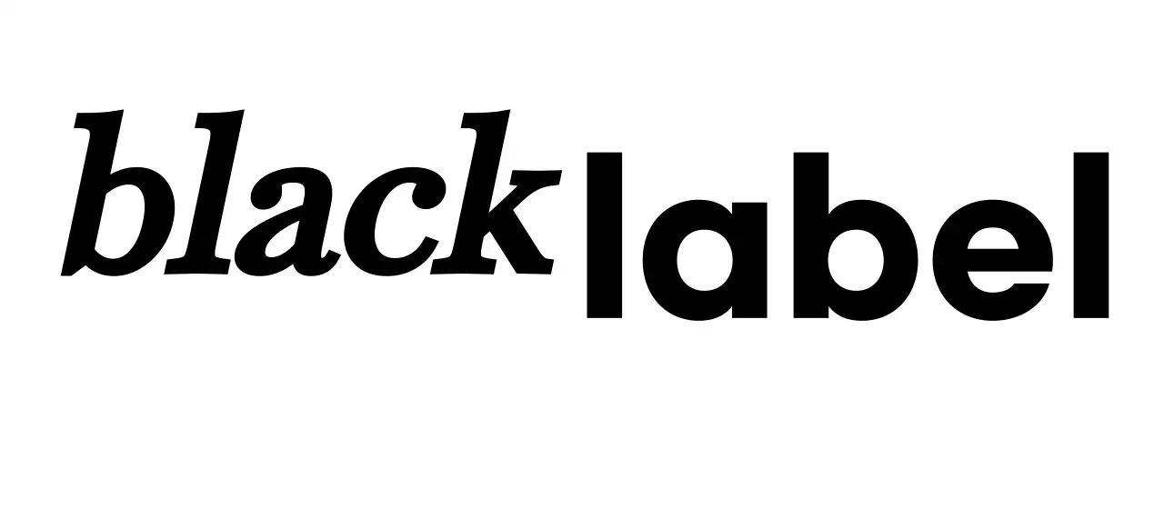 검정색의 텍스트 변화를 주어 디자인한 심플하고 고급스러운 로고 디자인