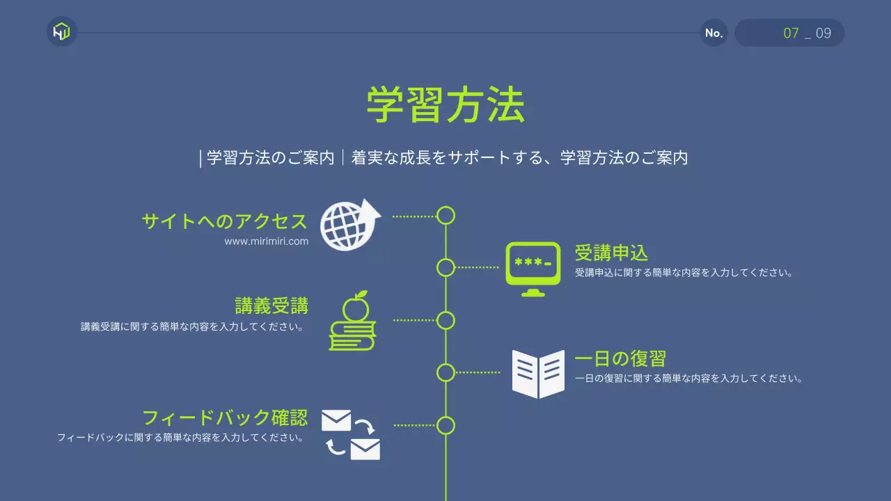 緑 モダン 教育 プレゼンテーション