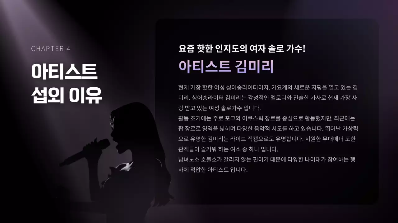 보라 모던 공연 제안서