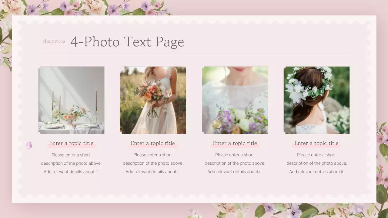 Apresentação de flores rosa elegante