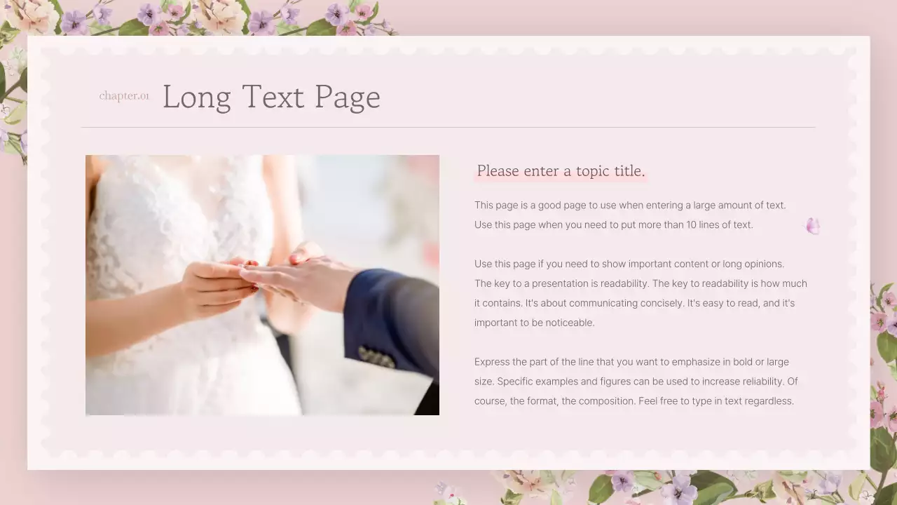 Apresentação de flores rosa elegante