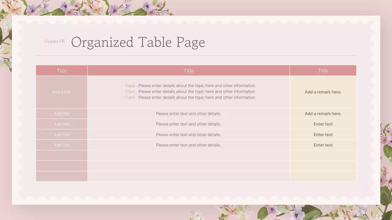 Apresentação de flores rosa elegante