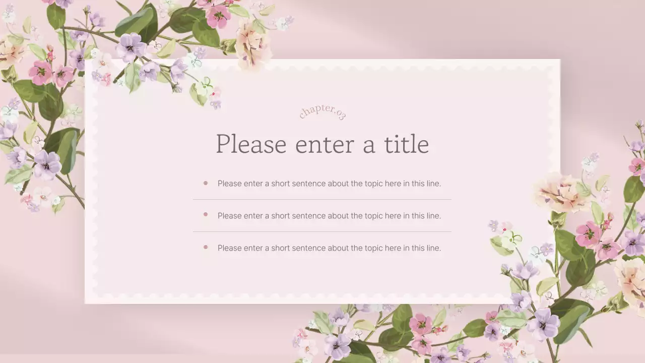 Apresentação de flores rosa elegante