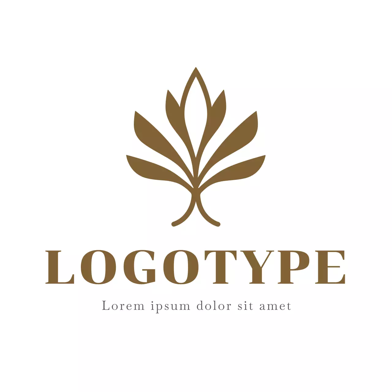 Brown Minimal Design Logo