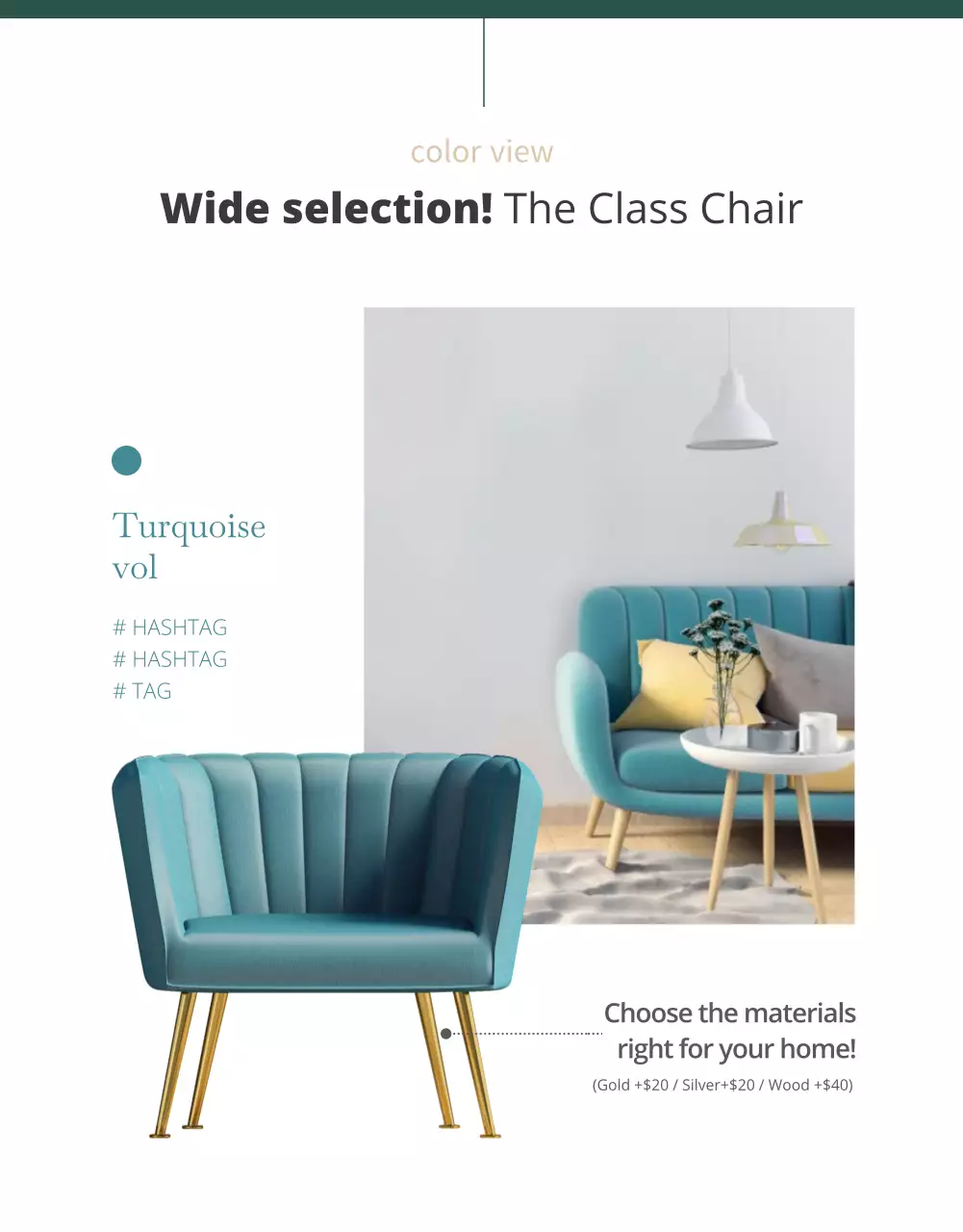 Furniture details page