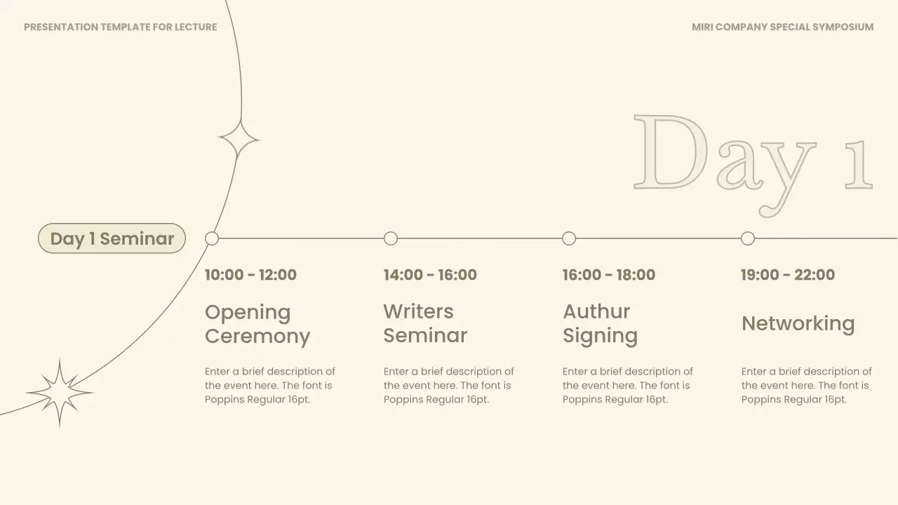 베이지와 갈색의 심플한 연사 강연 강의자료