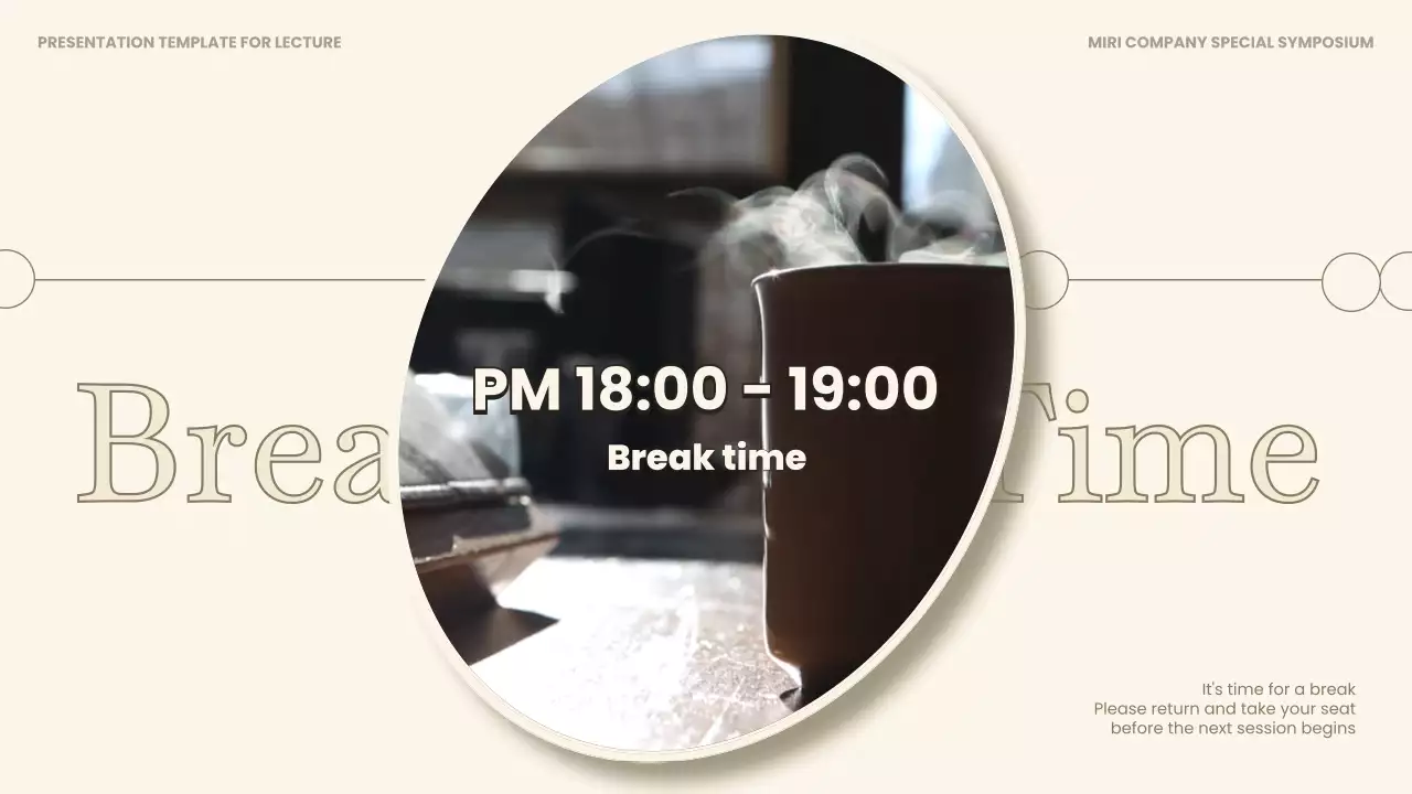 베이지와 갈색의 심플한 연사 강연 강의자료