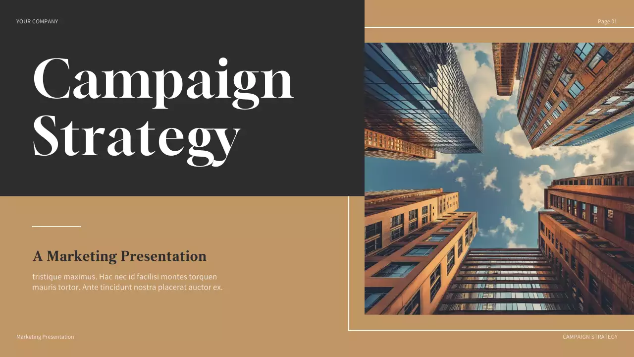 Brown Modern Marketing Presentation