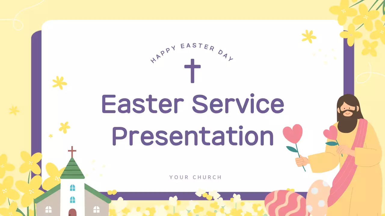 Yellow Simple Easter Presentation