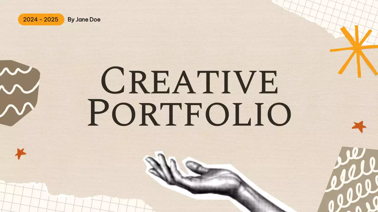 Beige Vintage Creative Portfolio Presentation