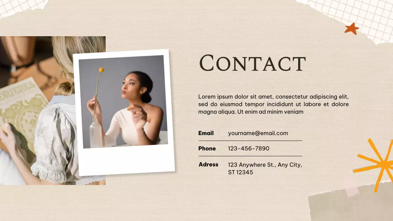 Beige Vintage Creative Portfolio Presentation