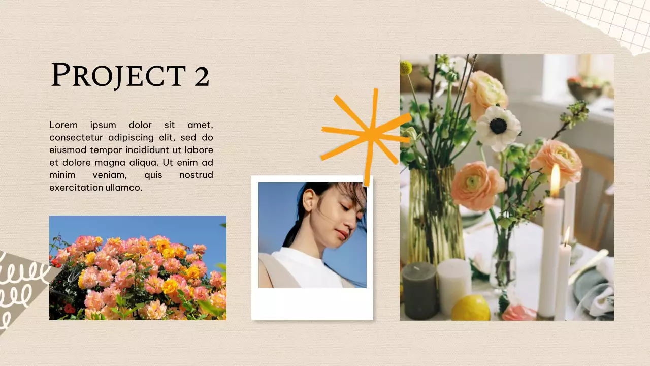 Beige Vintage Creative Portfolio Presentation