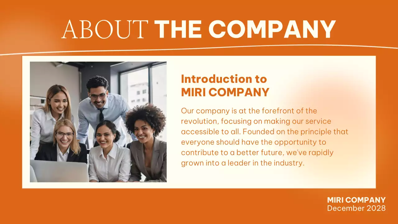 Orange Modern Employee Guide Presentation